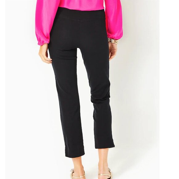 Lilly Pulitzer 27" Merrin High-Rise Bi-Stretch Pant - Noir - Size 8 - Picture 5 of 14